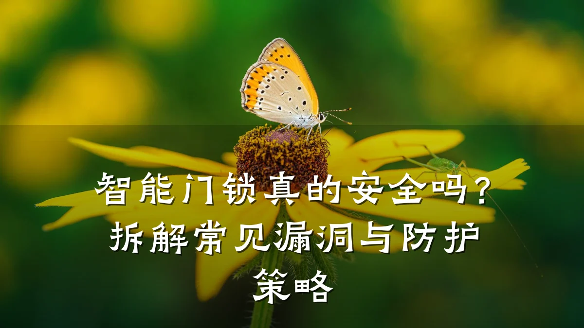 智能门锁真的安全吗?拆解常见漏洞与防护策略