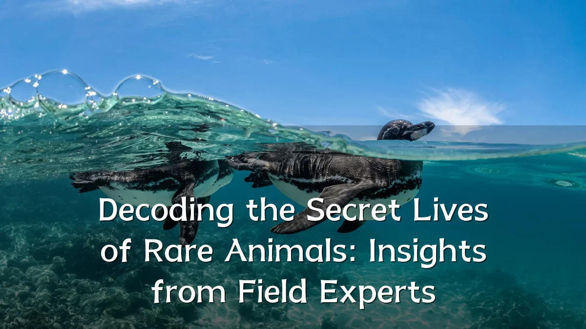 Decoding the Secret Lives of Rare Animals: Insights from Field Experts
