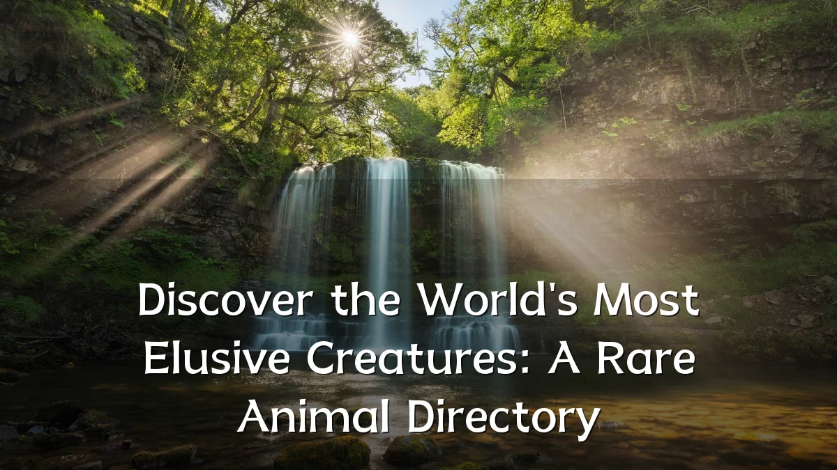Discover the World's Most Elusive Creatures: A Rare Animal Directory