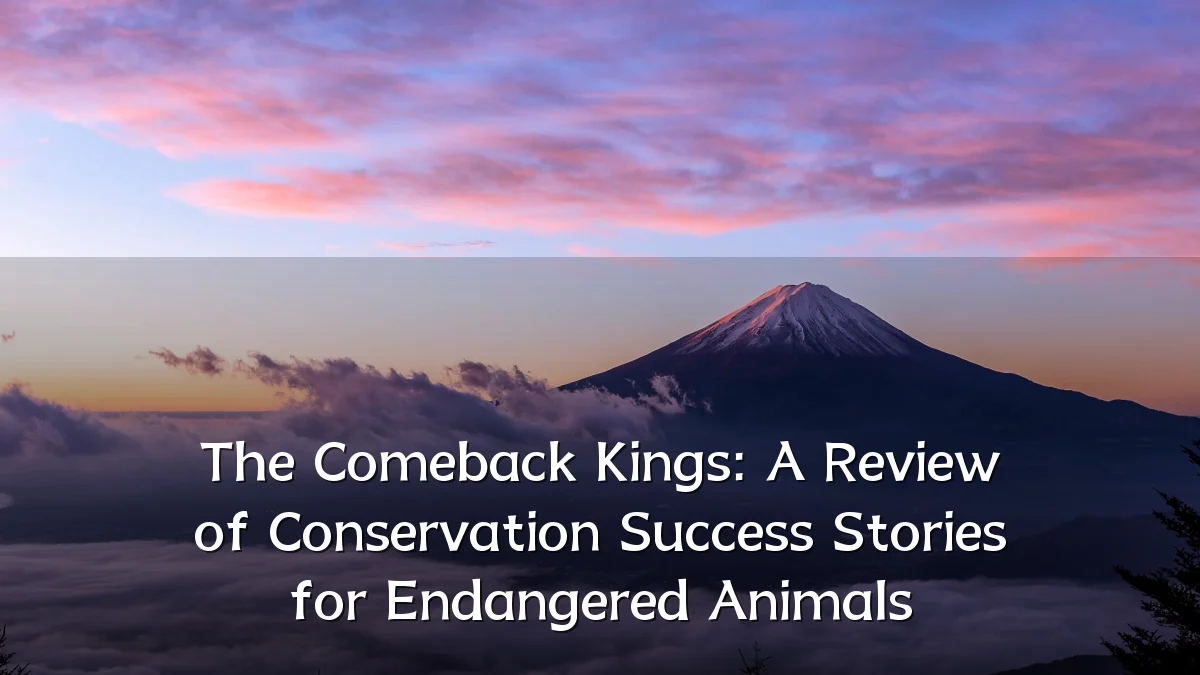 The Comeback Kings: A Review of Conservation Success Stories for Endangered Animals
