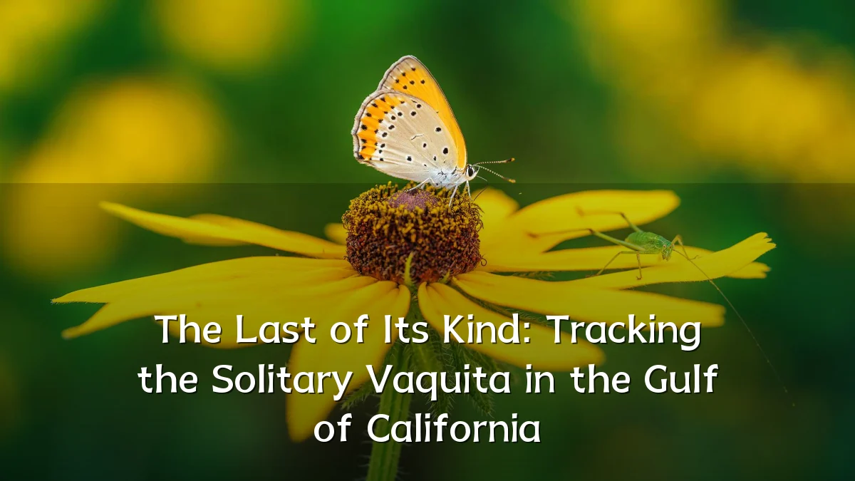 The Last of Its Kind: Tracking the Solitary Vaquita in the Gulf of California