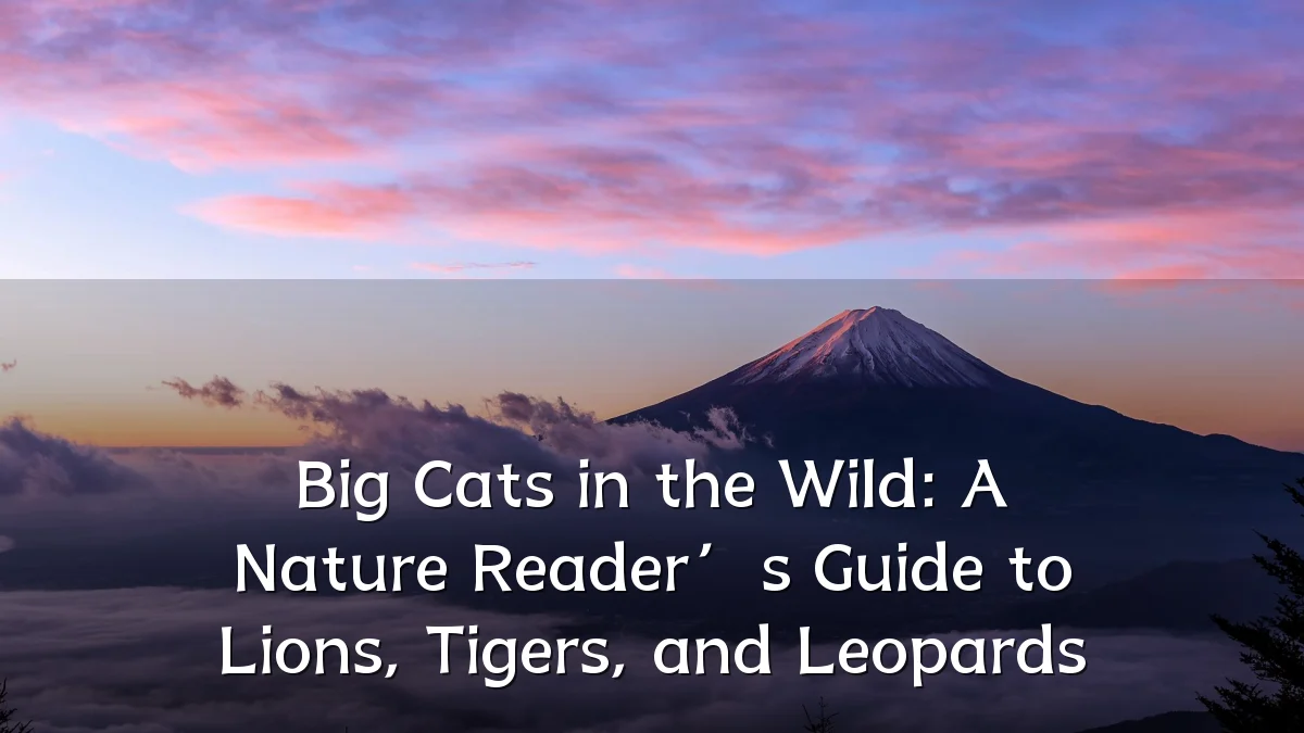 Big Cats in the Wild: A Nature Reader’s Guide to Lions, Tigers, and Leopards