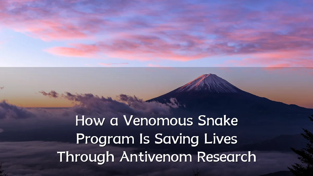 How a Venomous Snake Program Is Saving Lives Through Antivenom Research