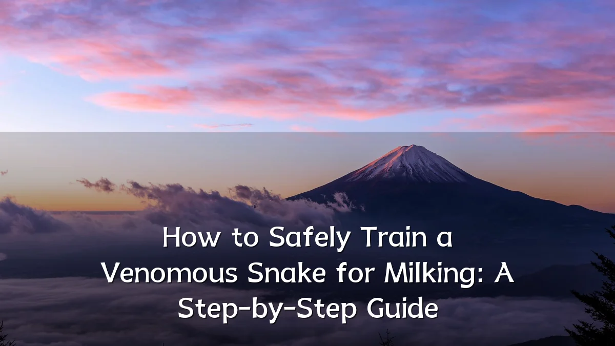 How to Safely Train a Venomous Snake for Milking: A Step-by-Step Guide