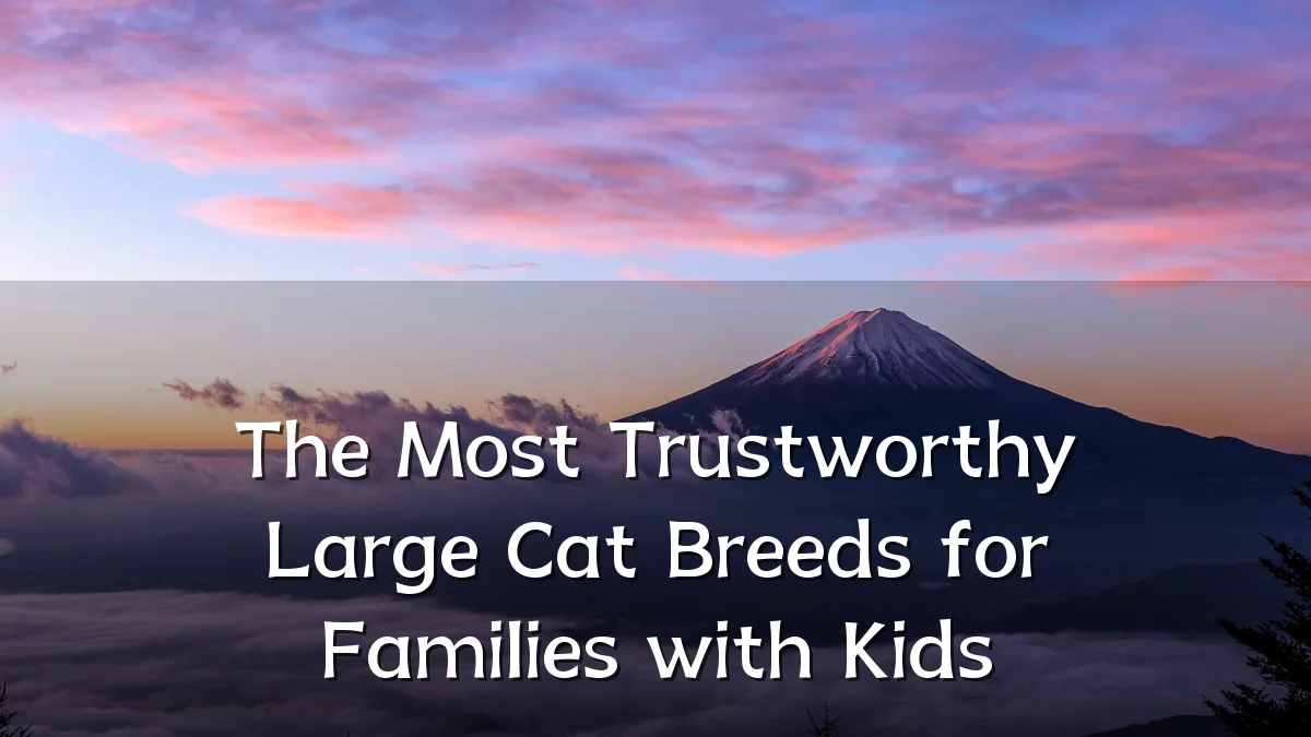 The Most Trustworthy Large Cat Breeds for Families with Kids