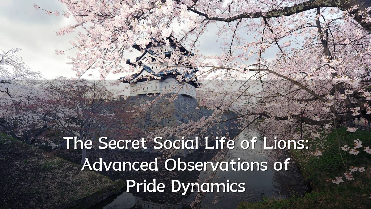 The Secret Social Life of Lions: Advanced Observations of Pride Dynamics