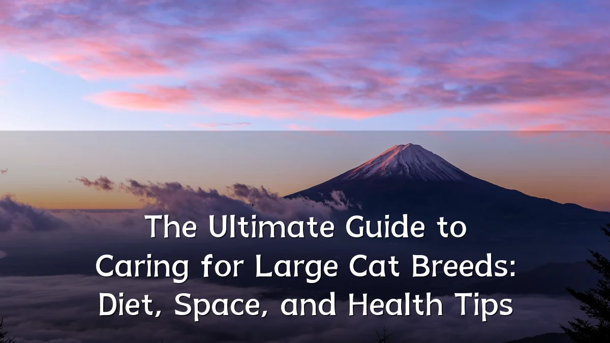 The Ultimate Guide to Caring for Large Cat Breeds: Diet, Space, and Health Tips