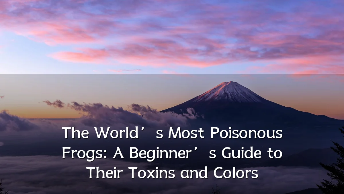 The World’s Most Poisonous Frogs: A Beginner’s Guide to Their Toxins and Colors