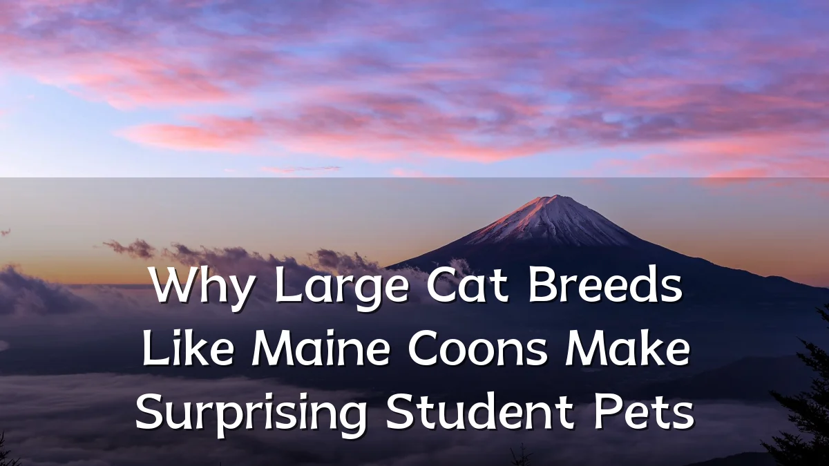 Why Large Cat Breeds Like Maine Coons Make Surprising Student Pets